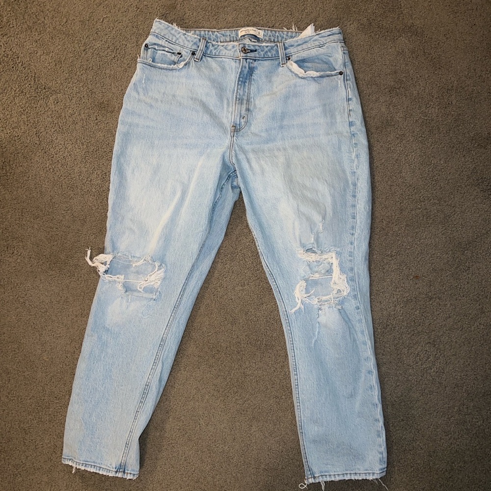 Abercrombie Mom jeans high rise LONG